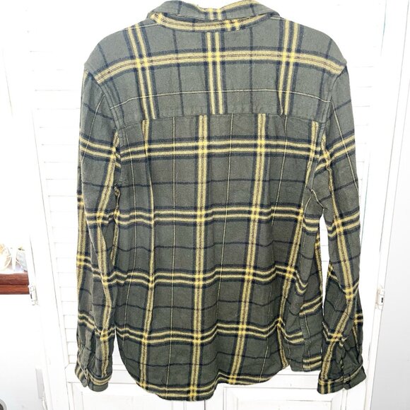 Known Supply Women's Medium Flannel Button Down Shirt Plaid Organic Cotton - Picture 2 of 7